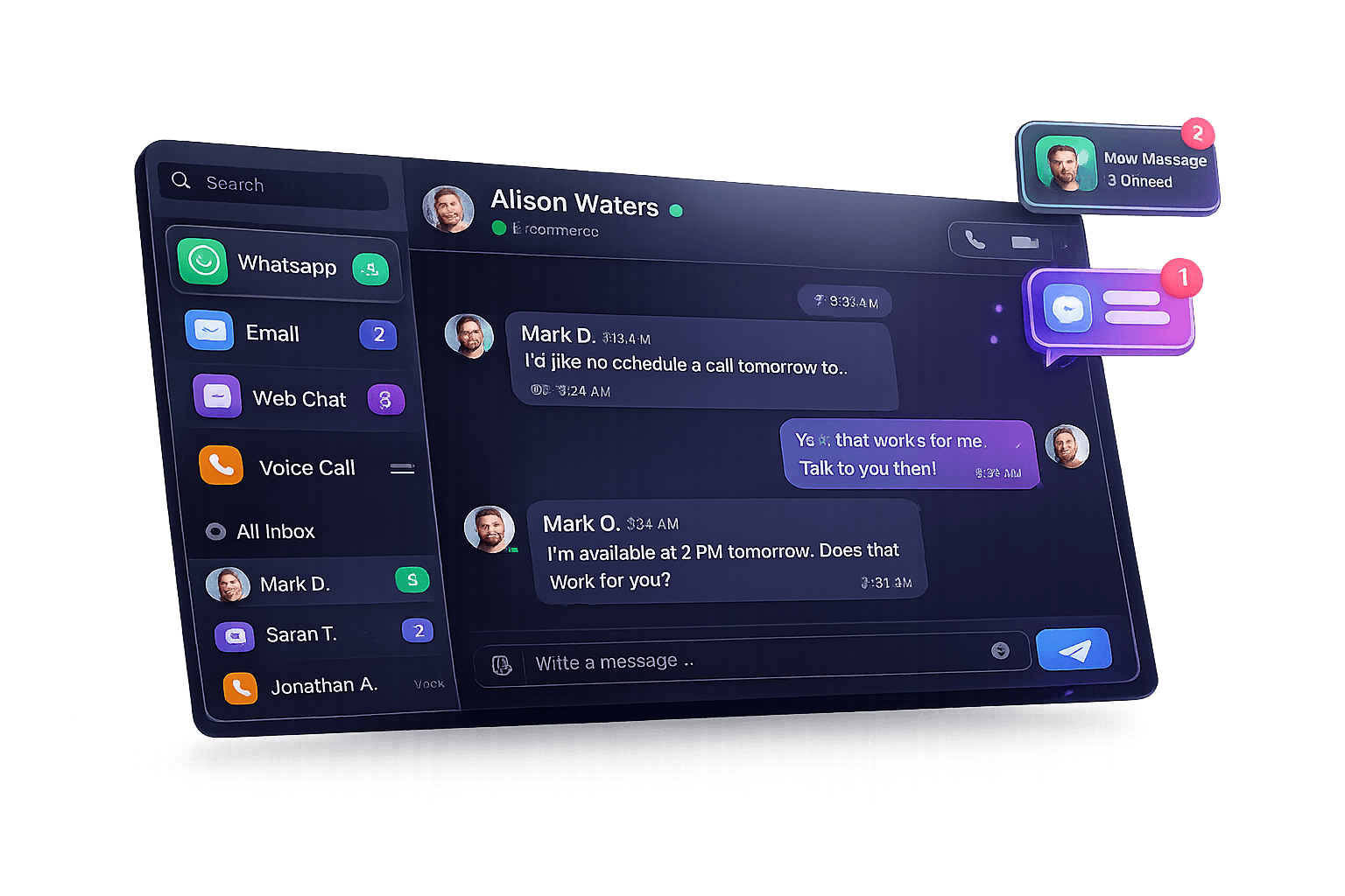 Multi-Channel Dashboard Interface